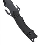 Cuțit tactic de exterior lama neagra – de înaltă duritate, ideal pentru camping, autoapărare și supraviețuire - imagine 5