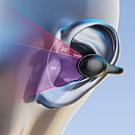 Căști Wireless Bluetooth 5.4 cu cutie de încărcare de culoare neagra+incarcator 15 W – baterie 350 mAh, autonomie optimizată - imagine 2