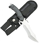 Cuțit tactic de exterior lama gri  – de înaltă duritate, ideal pentru camping, autoapărare și supraviețuire - imagine 3