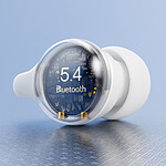 Căști Wireless Bluetooth 5.4 cu cutie de încărcare de culoare alba+incarcator 15 W – baterie 350 mAh, autonomie optimizată - imagine 4