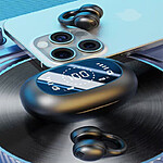 Căști Wireless Bluetooth 5.4 cu cutie de încărcare de culoare neagra+incarcator 15 W – baterie 350 mAh, autonomie optimizată - imagine 5