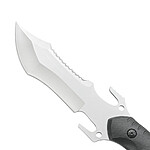 Cuțit tactic de exterior lama gri  – de înaltă duritate, ideal pentru camping, autoapărare și supraviețuire - imagine 5