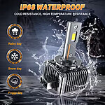 Set 2 bucati de Becuri LED Auto Premium X-Viewlight Canbus D3S/D3R 6000K 30000LM  110W- Performanță Ridicată și Durabilitate - imagine 4