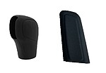 Set Husă mâner schimbător de viteze, pentru cutie automată DSG specifică autovehiculelor produse de grupul VAG, culoare negru + husă pentru frâna de mână negru - imagine 2