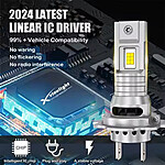 Set 2 becuri LED H7 - 6000K, 70W, 20000 LM, Lumină Albă Eficientă și Durabilă - imagine 3