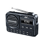 Radio Bluetooth portabil cu afișaj digital, USB și difuzor încorporat - Model 456BT, design modern, multi-band de culoare neagra