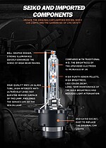 Set 2 Becuri auto D2S xenon 6000K eficienta si fiabilitate ridicata pentru diverse tipuri de faruri auto - imagine 3
