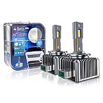 Set 2 bucati de Becuri LED Auto Premium X-Viewlight Canbus D3S/D3R 6000K 30000LM  110W- Performanță Ridicată și Durabilitate