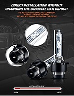 Set 2 Becuri auto D4R xenon 8000K eficienta si fiabilitate ridicata pentru diverse tipuri de faruri auto - imagine 5
