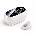 Căști Wireless Bluetooth 5.4 cu cutie de încărcare de culoare alba – baterie 350 mAh, autonomie optimizată